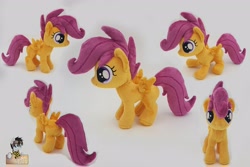 Size: 2800x1872 | Tagged: safe, artist:epicrainbowcrafts, imported from derpibooru, scootaloo, pegasus, pony, beanie (plushie), female, filly, irl, photo, plushie, solo