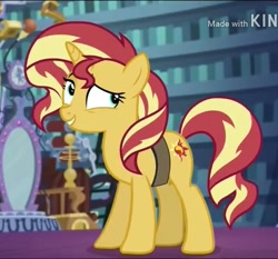 Size: 515x480 | Tagged: safe, imported from derpibooru, screencap, sunset shimmer, pony, unicorn, equestria girls, mirror magic, spoiler:eqg specials, cropped, female, horn, mare, smiling