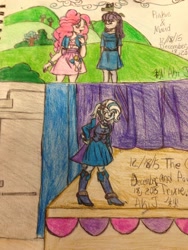 Size: 2448x3264 | Tagged: safe, artist:akij64, imported from derpibooru, maud pie, pinkie pie, trixie, equestria girls, traditional art