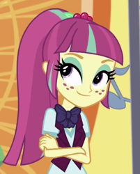 Size: 679x846 | Tagged: safe, imported from derpibooru, screencap, sour sweet, dance magic, equestria girls, spoiler:eqg specials, clothes, cropped, crossed arms, crystal prep academy uniform, female, school uniform, solo