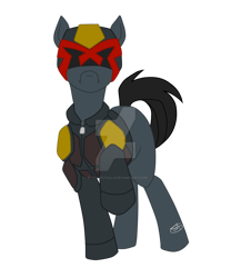 Size: 900x1080 | Tagged: safe, artist:bluekite-falls, imported from derpibooru, earth pony, pony, crossover, judge dredd, male, ponified, simple background, stallion, transparent background, vector