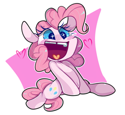 Size: 2223x2048 | Tagged: safe, artist:peachesandcreamated, imported from derpibooru, pinkie pie, earth pony, pony, cute, diapinkes, female, gap teeth, happy, high res, open mouth, silly, silly pony, solo