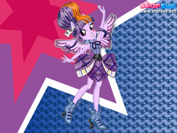 Size: 800x600 | Tagged: safe, artist:user15432, imported from derpibooru, twilight sparkle, human, equestria girls, rainbow rocks, alternate hairstyle, clothes, dressup, female, hairstyle, hasbro, hasbro studios, high heels, humanized, new hairstyle, pegasus wings, ponied up, rainbow hair, rainbow rocks outfit, rock and roll, shoes, skirt, solo, starsue, twilight sparkle (alicorn), winged humanization, wings