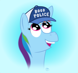 Size: 2000x1880 | Tagged: safe, artist:landmark520, imported from derpibooru, rainbow dash, pegasus, pony, bob's burgers, female, hat, mare, solo