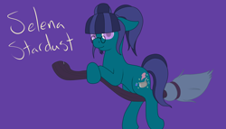 Size: 3500x2000 | Tagged: safe, artist:glacierfrostclaw, imported from derpibooru, oc, oc only, oc:selena stardust, earth pony, pony, broom, female, flying, flying broomstick, glasses, mare, pigtails, solo, witch