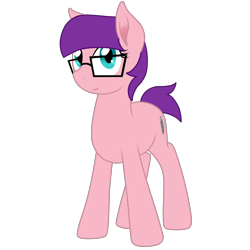 Size: 2832x2832 | Tagged: safe, artist:glacierfrostclaw, imported from derpibooru, oc, oc only, oc:patch frenzy, earth pony, pony, female, glasses, mare, simple background, transparent background