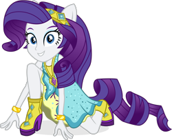 Size: 3364x2737 | Tagged: safe, artist:punzil504, imported from derpibooru, rarity, dance magic, equestria girls, spoiler:eqg specials, boots, clothes, cute, female, looking at you, ponied up, raribetes, shoes, simple background, smiling, solo, transparent background, vector