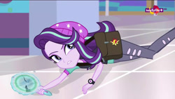 Size: 1280x720 | Tagged: safe, imported from derpibooru, screencap, starlight glimmer, equestria girls, mirror magic, spoiler:eqg specials, animation error, female, mirror, solo, teletoon