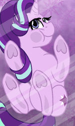 Size: 480x800 | Tagged: safe, artist:jen-neigh, imported from derpibooru, starlight glimmer, pony, unicorn, against glass, cute, female, glass, glimmerbetes, head turn, looking at you, mare, phone wallpaper, solo, turned head, underhoof, wallpaper