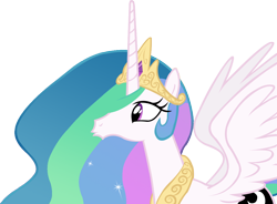 Size: 1220x897 | Tagged: safe, artist:wcctnoam, imported from derpibooru, princess celestia, alicorn, pony, a royal problem, jewelry, regalia, simple background, tiara, transparent background, vector