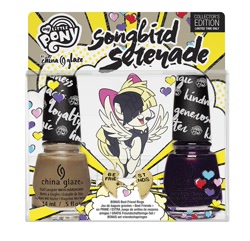Size: 1024x986 | Tagged: safe, imported from derpibooru, songbird serenade, my little pony: the movie, china glaze, headworn microphone, nail polish