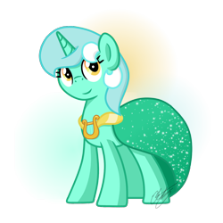 Size: 1000x1000 | Tagged: safe, artist:libbythekautz, imported from derpibooru, lyra heartstrings, pony, unicorn, clothes, dress, female, gala dress, mare, simple background, smiling, solo, transparent background