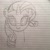 Size: 1024x1024 | Tagged: safe, artist:whobawhats, imported from derpibooru, rarity, pony, female, heart eyes, lined paper, pencil drawing, solo, traditional art, wingding eyes