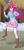 Size: 609x1280 | Tagged: safe, artist:jonfawkes, imported from derpibooru, pinkie pie, human, not asking for trouble, ahoge, boots, clothes, cute, diapinkes, female, humanized, open mouth, pantyhose, scarf, scene interpretation, skirt, solo, stomping