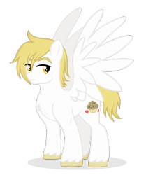 Size: 785x938 | Tagged: safe, artist:unoriginai, imported from derpibooru, oc, oc only, oc:studmuffin, pegasus, pony, male, offspring, parent:bulk biceps, parent:derpy hooves, parents:derpybiceps, simple background, solo, stallion, transparent background