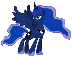 Size: 4811x3784 | Tagged: safe, artist:jennieoo, imported from derpibooru, princess luna, pony, absurd resolution, female, show accurate, simple background, solo, transparent background, vector