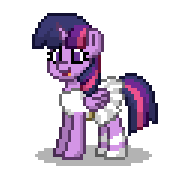 Size: 185x186 | Tagged: safe, imported from derpibooru, twilight sparkle, alicorn, pony, pony town, ballerina, clothes, cute, happy, leotard, shoes, simple background, skirt, skirt lift, transparent background, tutu, twiabetes, twilarina, twilight sparkle (alicorn)