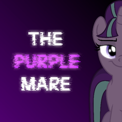 Size: 500x500 | Tagged: safe, artist:aaronmk, artist:westrail642fan, imported from derpibooru, starlight glimmer, text, the purple mare