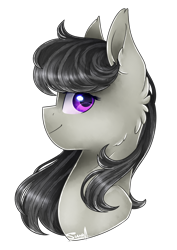 Size: 1236x1743 | Tagged: safe, artist:cloud-drawings, imported from derpibooru, octavia melody, earth pony, pony, bust, female, mare, portrait, simple background, solo, transparent background