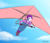 Size: 1000x867 | Tagged: safe, artist:empyu, imported from derpibooru, starlight glimmer, equestria girls, clothes, female, hang gliding, helmet, sky, smiling, solo