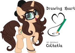 Size: 11361x8120 | Tagged: safe, artist:jadedjynx, imported from derpibooru, oc, oc only, oc:drawing heart, pony, absurd resolution, cutie mark, pencil, simple background, solo, transparent background, vector