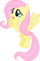 Size: 3150x4791 | Tagged: safe, artist:jennieoo, imported from derpibooru, fluttershy, pegasus, pony, absurd resolution, female, mare, open mouth, show accurate, simple background, solo, transparent background, vector