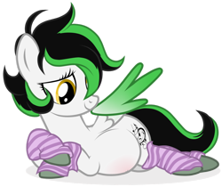 Size: 1024x859 | Tagged: safe, artist:cranberry--zombie, artist:legally-psychotic, artist:p-b-jay, imported from derpibooru, oc, oc only, oc:crescendo, pony, clothes, pregnant, simple background, socks, striped socks, transparent background