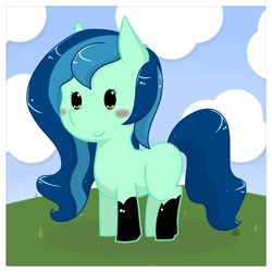 Size: 1597x1597 | Tagged: safe, artist:rockarboom, imported from derpibooru, oc, oc only, oc:minty star, earth pony, pony, request