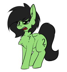 Size: 2736x2940 | Tagged: safe, artist:duop-qoub, imported from derpibooru, oc, oc only, oc:filly anon, earth pony, pony, chest fluff, ear fluff, female, filly, mare, open mouth, simple background, solo, transparent background