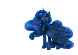 Size: 3508x2481 | Tagged: safe, artist:hanako-hisoka, imported from derpibooru, princess luna, alicorn, pony, crying, female, mare, open mouth, simple background, solo, transparent background