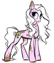 Size: 1714x2000 | Tagged: safe, artist:kellythedrawinguni, imported from derpibooru, oc, oc only, oc:lady, earth pony, pony, female, mare, simple background, solo, transparent background