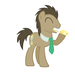Size: 6000x6000 | Tagged: safe, artist:greywander87, artist:linas3001, edit, imported from derpibooru, vector edit, doctor whooves, time turner, pony, absurd resolution, butter, food, male, simple background, solo, that pony sure does love butter, transparent background, vector