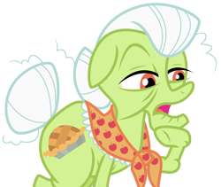 Size: 5321x4500 | Tagged: safe, artist:estories, imported from derpibooru, granny smith, earth pony, pony, absurd resolution, female, hair bun, mare, simple background, solo, transparent background, vector
