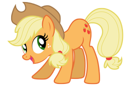 Size: 7250x4980 | Tagged: safe, artist:estories, imported from derpibooru, applejack, earth pony, pony, absurd resolution, cowboy hat, female, freckles, hat, mare, simple background, smiling, solo, stetson, transparent background, vector