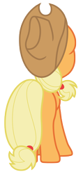 Size: 3500x7345 | Tagged: safe, artist:estories, imported from derpibooru, applejack, earth pony, pony, absurd resolution, cowboy hat, female, hat, mare, rear view, simple background, solo, stetson, transparent background, vector