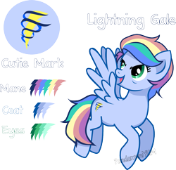 Size: 1109x1072 | Tagged: safe, artist:pandamoniyum, imported from derpibooru, oc, oc only, pony, cutie mark, offspring, parent:rainbow dash, parent:soarin', parents:soarindash, reference sheet, simple background, solo, transparent background, vector