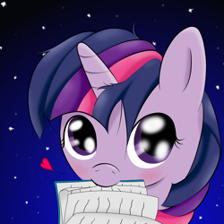 Size: 3000x3000 | Tagged: safe, artist:o-fluttershy-o, imported from derpibooru, twilight sparkle, pony, book, cute, female, mouth hold, solo, twiabetes