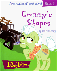 Size: 381x475 | Tagged: artist needed, source needed, safe, artist:ian sweeney, edit, imported from derpibooru, granny smith, earth pony, pony, book, car, parody, solo, veggietales