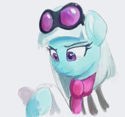 Size: 700x656 | Tagged: safe, artist:grissaecrim, artist:raikoh, imported from derpibooru, photo finish, pony, honest apple, female, mare, paper, simple background, solo, sunglasses