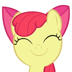 Size: 3555x3555 | Tagged: safe, artist:techrainbow, imported from derpibooru, apple bloom, pony, a friend in deed, .svg available, adorabloom, cute, female, happy, photoshop, simple background, smiling, solo, transparent background, vector