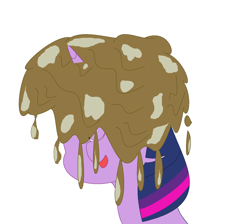 Size: 1720x1540 | Tagged: safe, artist:amateur-draw, imported from derpibooru, twilight sparkle, pony, downvote bait, ms paint, mud, muddy, wet and messy