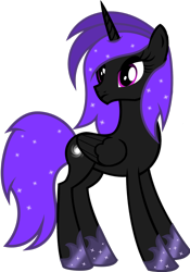 Size: 1280x1824 | Tagged: safe, artist:buckeyescozycafe, artist:fletcherthehuntress, deleted from derpibooru, imported from derpibooru, oc, oc only, oc:indigo dawn, alicorn, pony, female, mare, simple background, solo, transparent background