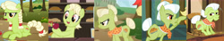 Size: 12856x2388 | Tagged: safe, imported from derpibooru, bright mac, granny smith, pony, apple family reunion, the perfect pear, where the apple lies, absurd resolution, age progression, young granny smith