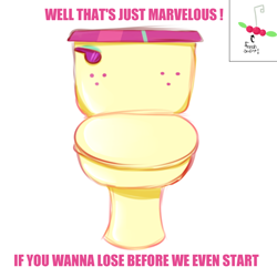 Size: 700x700 | Tagged: safe, artist:anonymous, imported from derpibooru, sour sweet, equestria girls, friendship games, but why, objectification, toilet