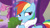 Size: 300x168 | Tagged: safe, imported from derpibooru, screencap, rainbow dash, pony, applejack's "day" off, bathrobe, caught, clothes, robe, solo focus