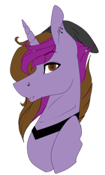 Size: 556x928 | Tagged: safe, artist:symphstudio, artist:xxmissteaxx, imported from derpibooru, oc, oc only, oc:symphony diamond, pony, unicorn, bust, female, mare, portrait, simple background, solo, transparent background