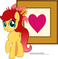 Size: 4898x4984 | Tagged: safe, artist:jhayarr23, imported from derpibooru, part of a set, oc, oc only, oc:rosa blossomheart, earth pony, pony, project seaponycon, absurd resolution, cute, female, flower, flower in hair, looking at you, malaysia, mare, mascot, nation ponies, ponified, raised hoof, simple background, smiling, solo, transparent background