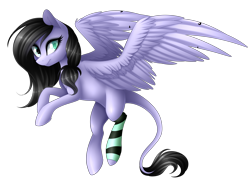 Size: 4034x2940 | Tagged: safe, artist:scarlet-spectrum, imported from derpibooru, oc, oc only, oc:darky, pegasus, pony, absurd resolution, art trade, female, mare, multicolored iris, simple background, solo, transparent background