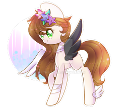 Size: 1024x880 | Tagged: safe, artist:twily-star, imported from derpibooru, oc, oc only, pegasus, pony, colored wings, female, mare, multicolored wings, simple background, solo, transparent background, watermark, winged hooves