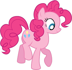 Size: 3575x3500 | Tagged: safe, artist:tomfraggle, imported from derpibooru, pinkie pie, earth pony, pony, female, high res, mare, simple background, solo, transparent background, vector, walking